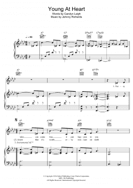 page one of Young At Heart (Piano, Vocal & Guitar Chords)