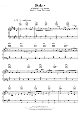 page one of Skylark (Piano, Vocal & Guitar Chords)