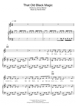 page one of That Old Black Magic (Piano, Vocal & Guitar Chords)