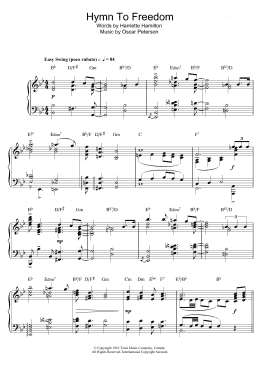 page one of Hymn To Freedom (Piano Solo)