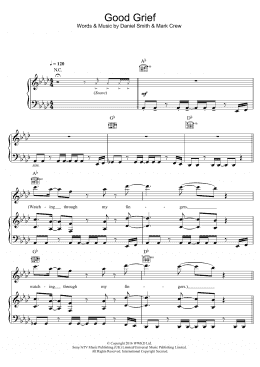 page one of Good Grief (Piano, Vocal & Guitar Chords)