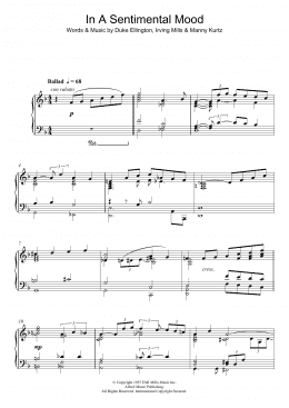 page one of In A Sentimental Mood (Piano Solo)