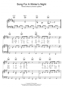 page one of Song For A Winter's Night (Piano, Vocal & Guitar Chords)