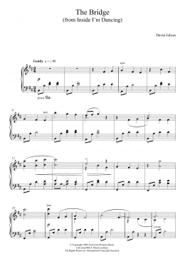 page one of The Bridge (from Inside I'm Dancing) (Piano Solo)