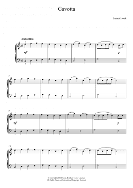 page one of Gavotta (Easy Piano)