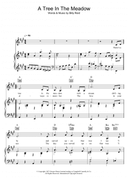 page one of A Tree In The Meadow (Piano, Vocal & Guitar Chords)