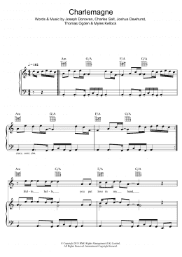 page one of Charlemagne (Piano, Vocal & Guitar Chords)