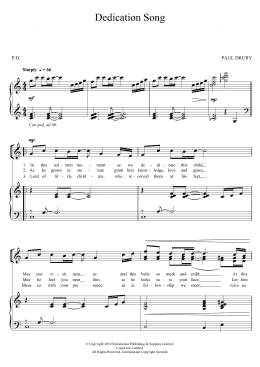 page one of Dedication Song (3-Part Treble Choir)