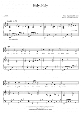 page one of Holy, Holy (Unison Choir)