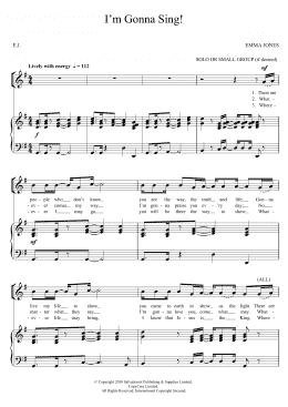 page one of I'm Gonna Sing (2-Part Choir)