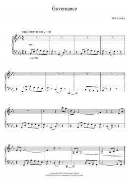 page one of Governance (Piano Solo)