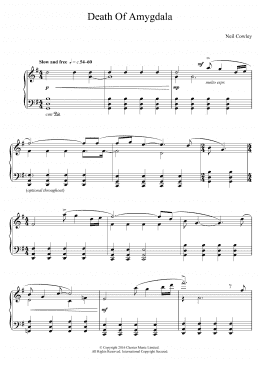 page one of Death Of Amygdala (Piano Solo)
