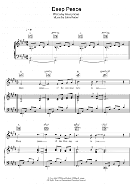 page one of Deep Peace (Piano, Vocal & Guitar Chords)