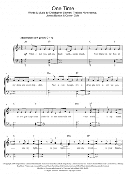page one of One Time (Beginner Piano (Abridged))