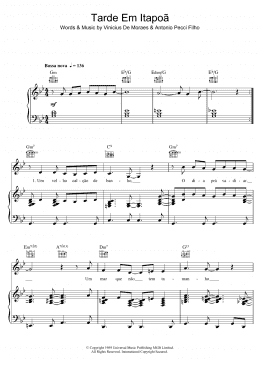 page one of Tarde Em Itapoa (Piano, Vocal & Guitar Chords)