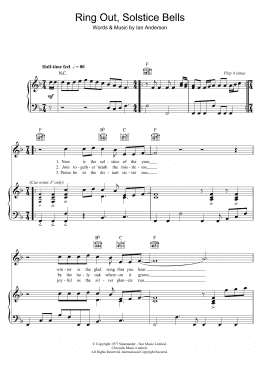 page one of Ring Out, Solstice Bells (Piano, Vocal & Guitar Chords)