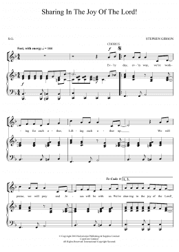 page one of Sharing In The Joy Of The Lord (Choir)