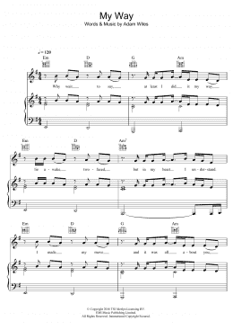 page one of My Way (Piano, Vocal & Guitar Chords)