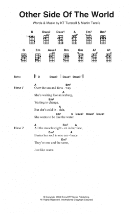 page one of Other Side Of The World (Piano, Vocal & Guitar Chords)