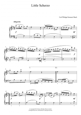 page one of Little Scherzo (Easy Piano)