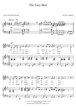 page one of The Very Best (Piano, Vocal & Guitar Chords)