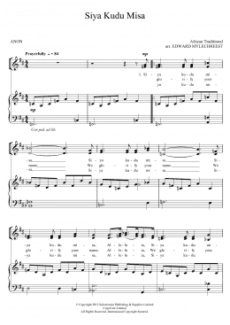 page one of Siya Kuda Misa (Piano, Vocal & Guitar Chords)