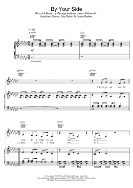 page one of By Your Side (Piano, Vocal & Guitar Chords)