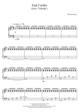 page one of End Credits (from 'Tallulah') (Piano Solo)