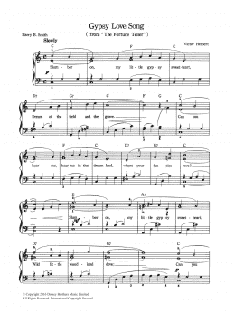 page one of Gypsy Love Song (Piano & Vocal)
