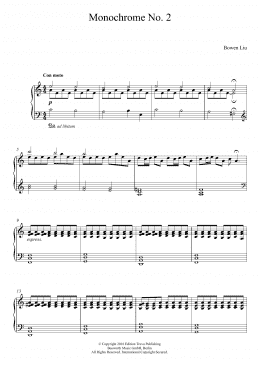 page one of Monochrome No. 2 (Piano Solo)