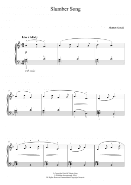 page one of Slumber Song (From 'At The Piano') (Piano Solo)