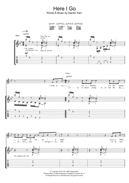page one of Here I Go (Guitar Tab)