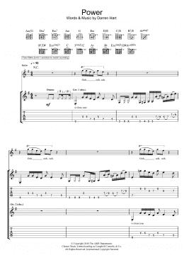 page one of Power (Guitar Tab)