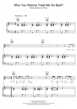 page one of Why You Wanna Treat Me So Bad? (Piano, Vocal & Guitar Chords)