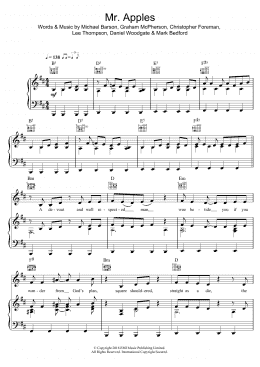 page one of Mr Apples (Piano, Vocal & Guitar Chords)