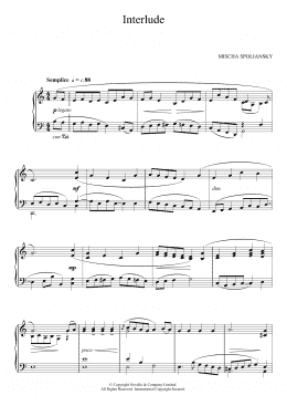 page one of Interlude (Piano Solo)