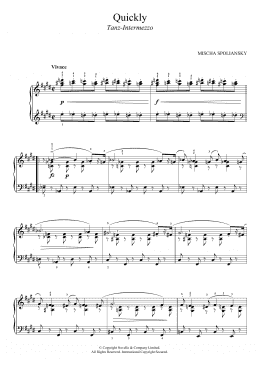 page one of Quickly (Tanz-Intermezzo) (Piano Solo)