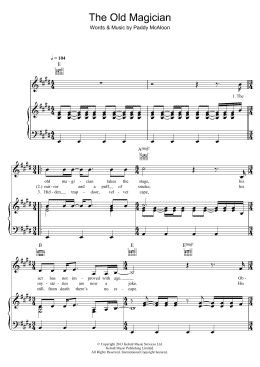page one of The Old Magician (Piano, Vocal & Guitar Chords)