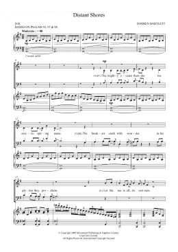 page one of Distant Shores (SATB Choir)