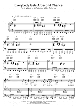 page one of Everybody Gets A Second Chance (Piano, Vocal & Guitar Chords)