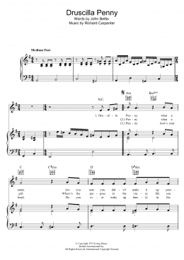 page one of Druscilla Penny (Piano, Vocal & Guitar Chords)