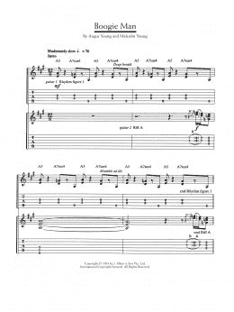 page one of Boogie Man (Guitar Tab)