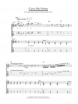 page one of Carry Me Home (Guitar Tab)
