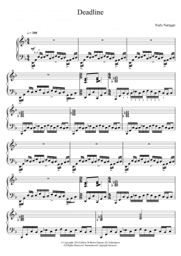 page one of Deadline (Piano Solo)