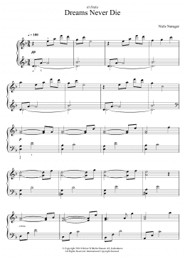 page one of Dreams Never Die (Piano Solo)