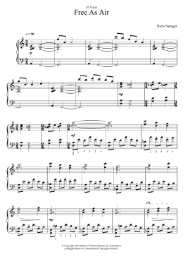 page one of Free As Air (Piano Solo)