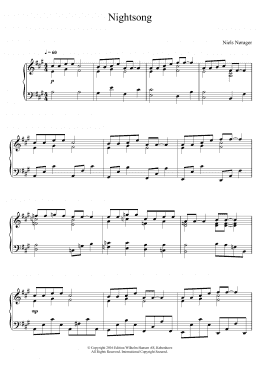 page one of Nightsong (Piano Solo)