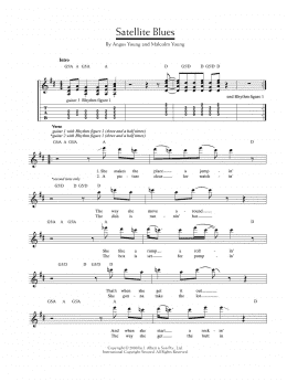 page one of Satellite Blues (Guitar Tab)