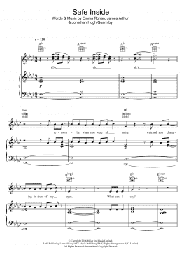 page one of Safe Inside (Piano, Vocal & Guitar Chords)