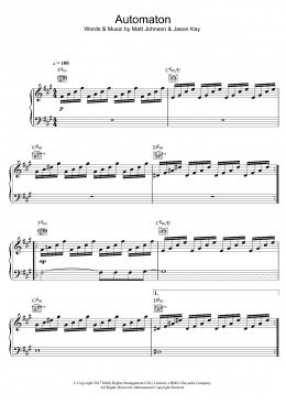 page one of Automaton (Piano, Vocal & Guitar Chords)